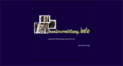 Desktop Screenshot of hundevermittlung.info