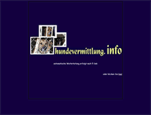 Tablet Screenshot of hundevermittlung.info